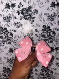 Polka Pearl Pink Bow